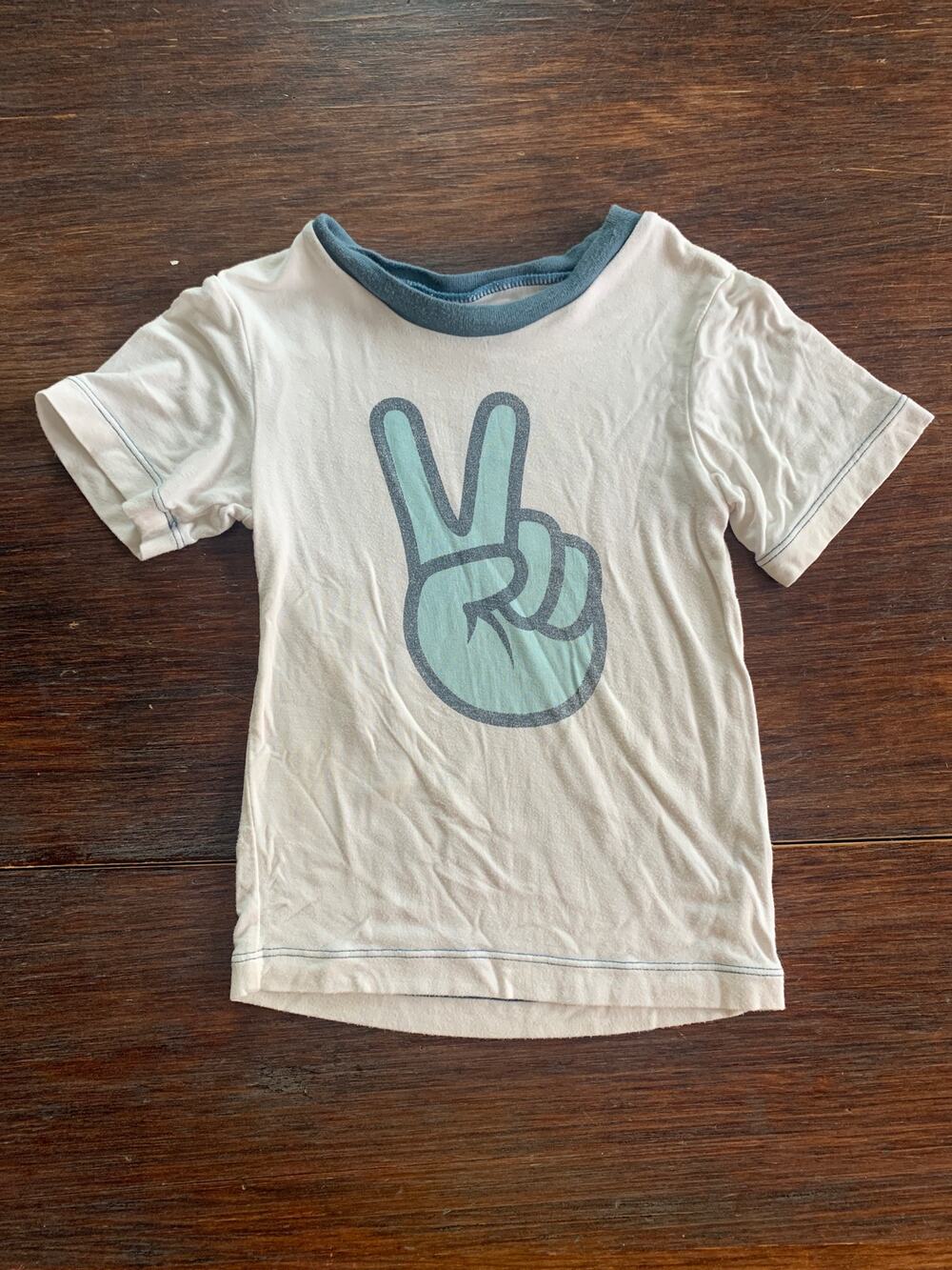 Kickee Pants Boys 2T Peace Sign Graphic Tee